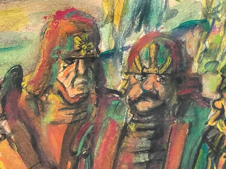 黒澤明『影武者』/高天神 暮色/リトグラフ/絵コンテ/画コンテ/額入/版画/AP